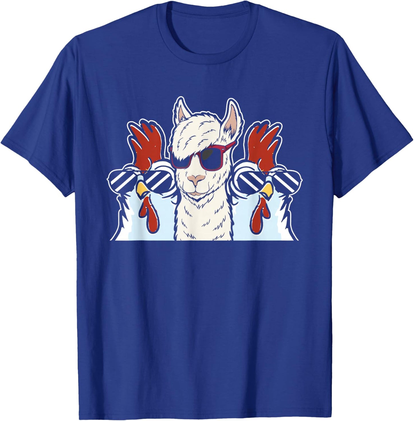 Chicken Llama Cool Alpaca - Lamaist Animal Llama T-Shirt - T-Shirt | Royal
