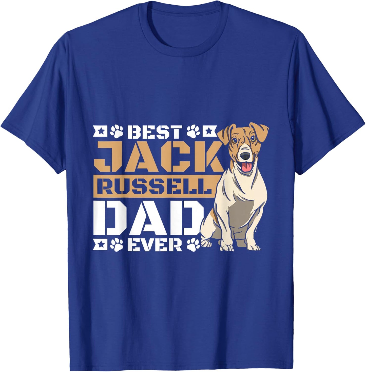 Cute Jack Russell Dog Lover Best Jack Russell Dad T-Shirt - T-Shirt | Royal