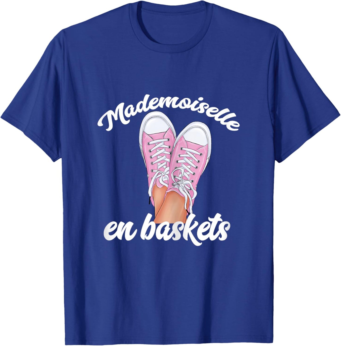 Mademoiselle Women's Humour Sneaker Ideal Gift Girl Annif , Black T-Shirt - T-Shirt | Royal