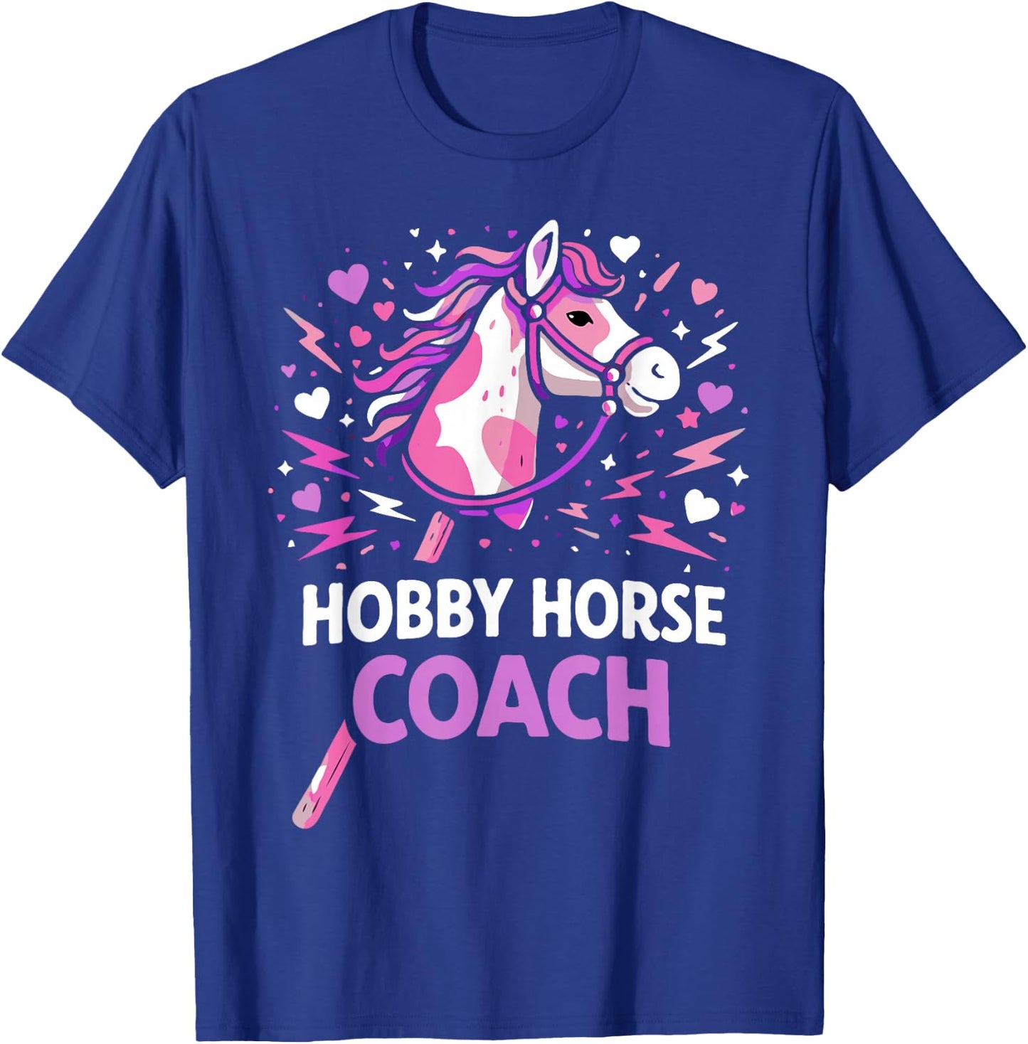 Hobby Horsing Steckenpferd Pferde Trainer Trainerin Coach T-Shirt - T-Shirt | Royal