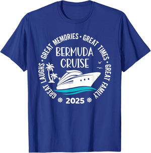 Bermuda Cruise 2025 Vacation Trip Matching Family Group T-Shirt - T-Shirt | Royal