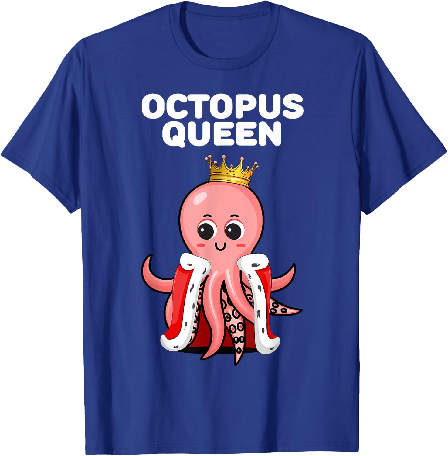 Octopus Queen, Girls' Octopus , Women's Octopus , black T-Shirt - T-Shirt | Royal