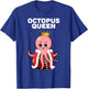 Octopus Queen, Girls' Octopus , Women's Octopus , black T-Shirt - T-Shirt | Royal