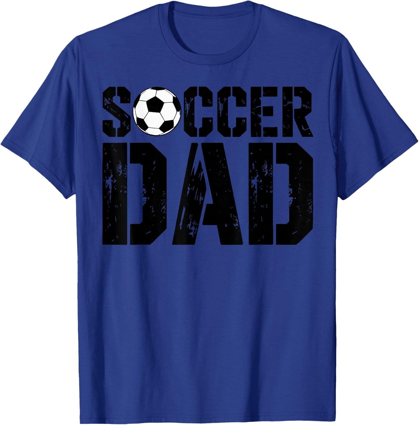 Vintage Soccer Dad Football Soccer Player Father Fan T-Shirt - T-Shirt | Royal