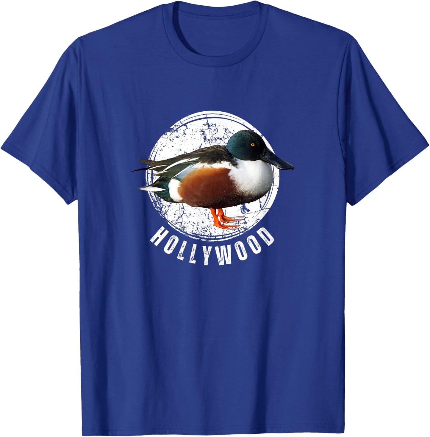 Duck Hunting Shirt Shoveler Spoonbill Spoonie Hollywood T-Shirt - T-Shirt | Royal