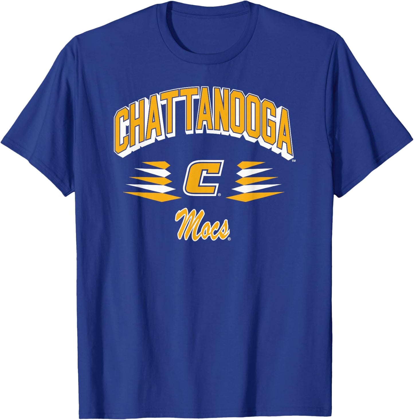 Chattanooga Mocs Retro Diamond Navy Officially Licensed T-Shirt - T-Shirt | Royal