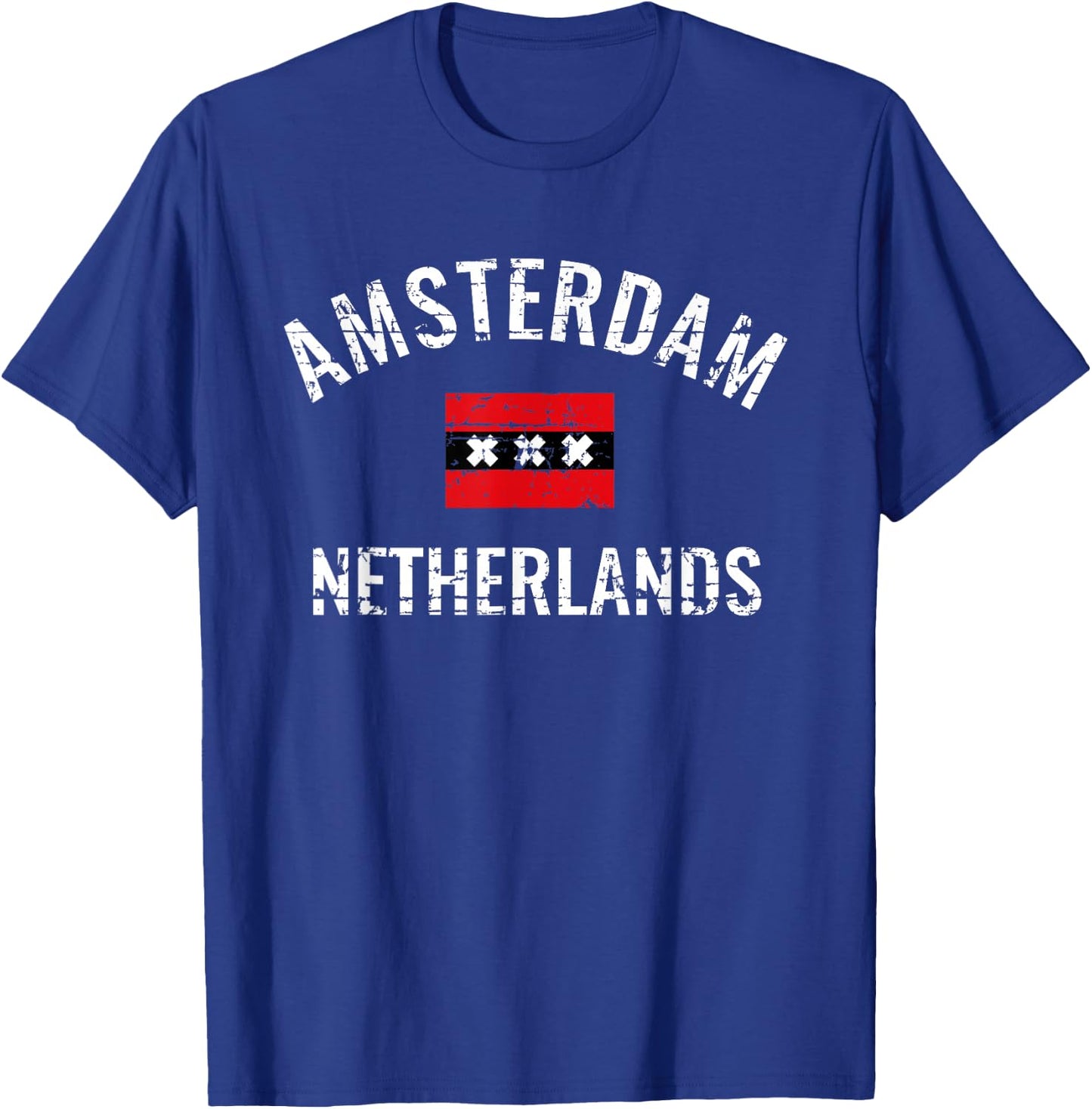 Amsterdam Holland Flag T-Shirt - T-Shirt | Royal