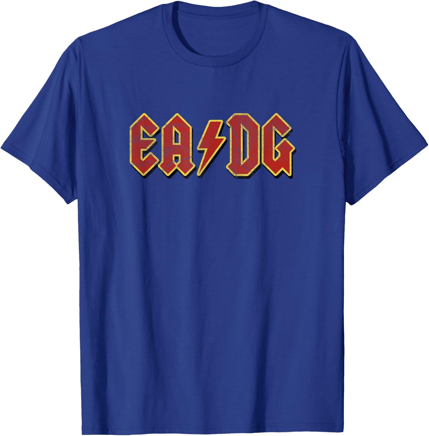 Funny Bassist | E A D G Bass Strings Satire Shirt T-Shirt - T-Shirt | Royal