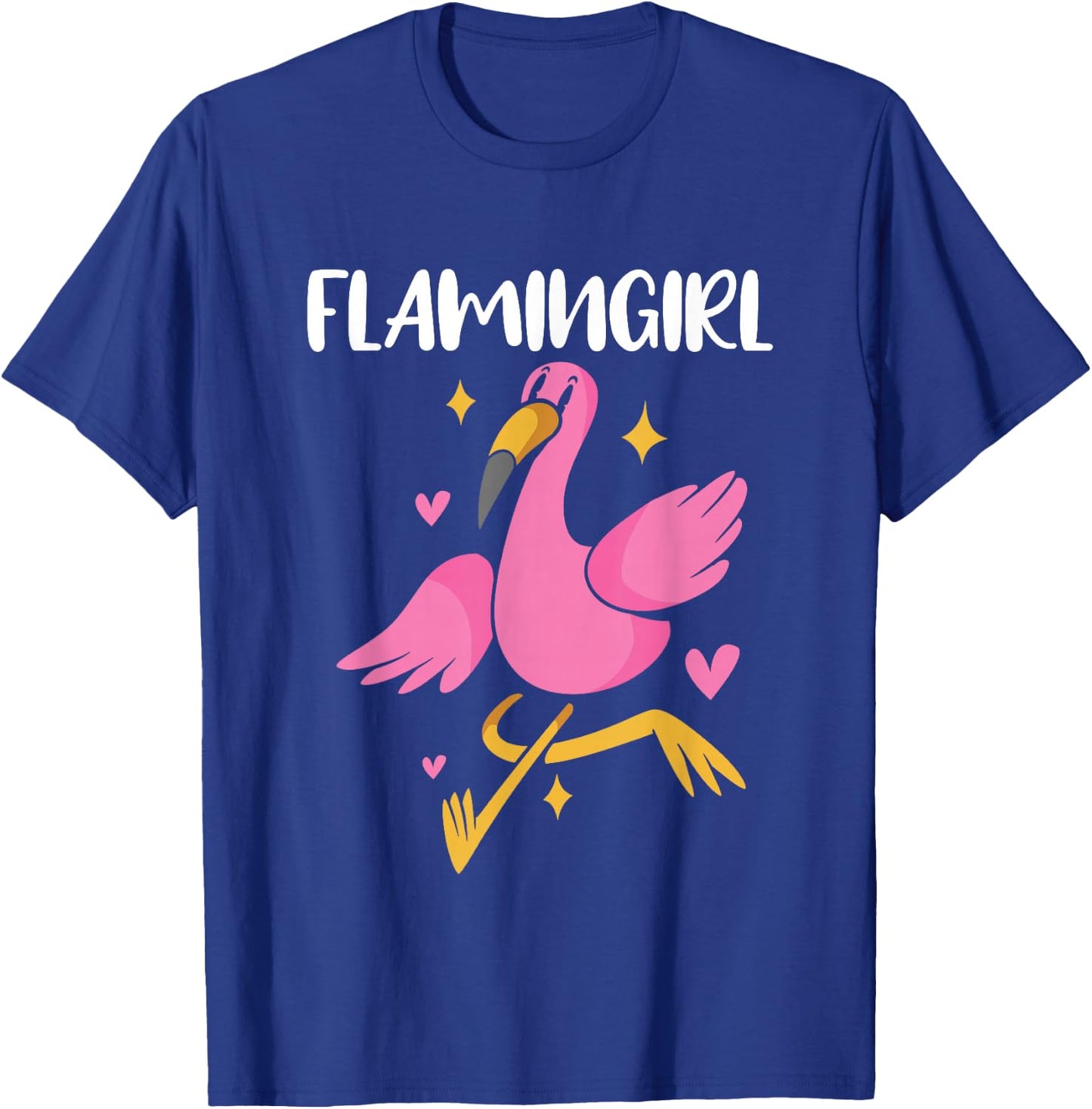Flamingirl Flamingo Girl , black T-Shirt - T-Shirt | Royal