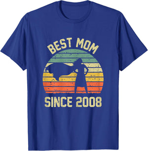 Best Mom Since 2008 Shirt Mom Mama Mommy Gifts Mothers Day T-Shirt - T-Shirt | Royal