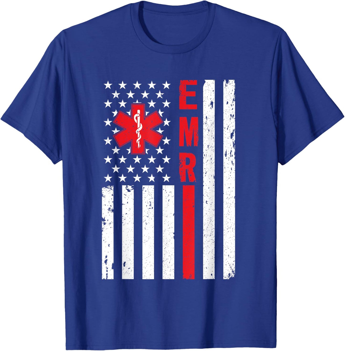 Emergency Medical Responder American EMR Ambulance Driver T-Shirt - T-Shirt | Royal