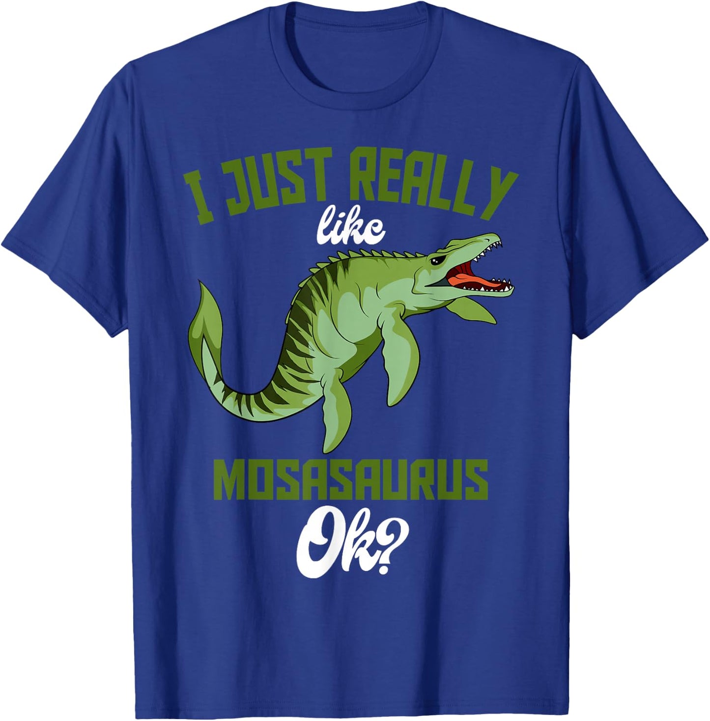 Mosasaurus Prehistoric Aquatic Dinosaur Paleontologist T-Shirt - T-Shirt | Royal
