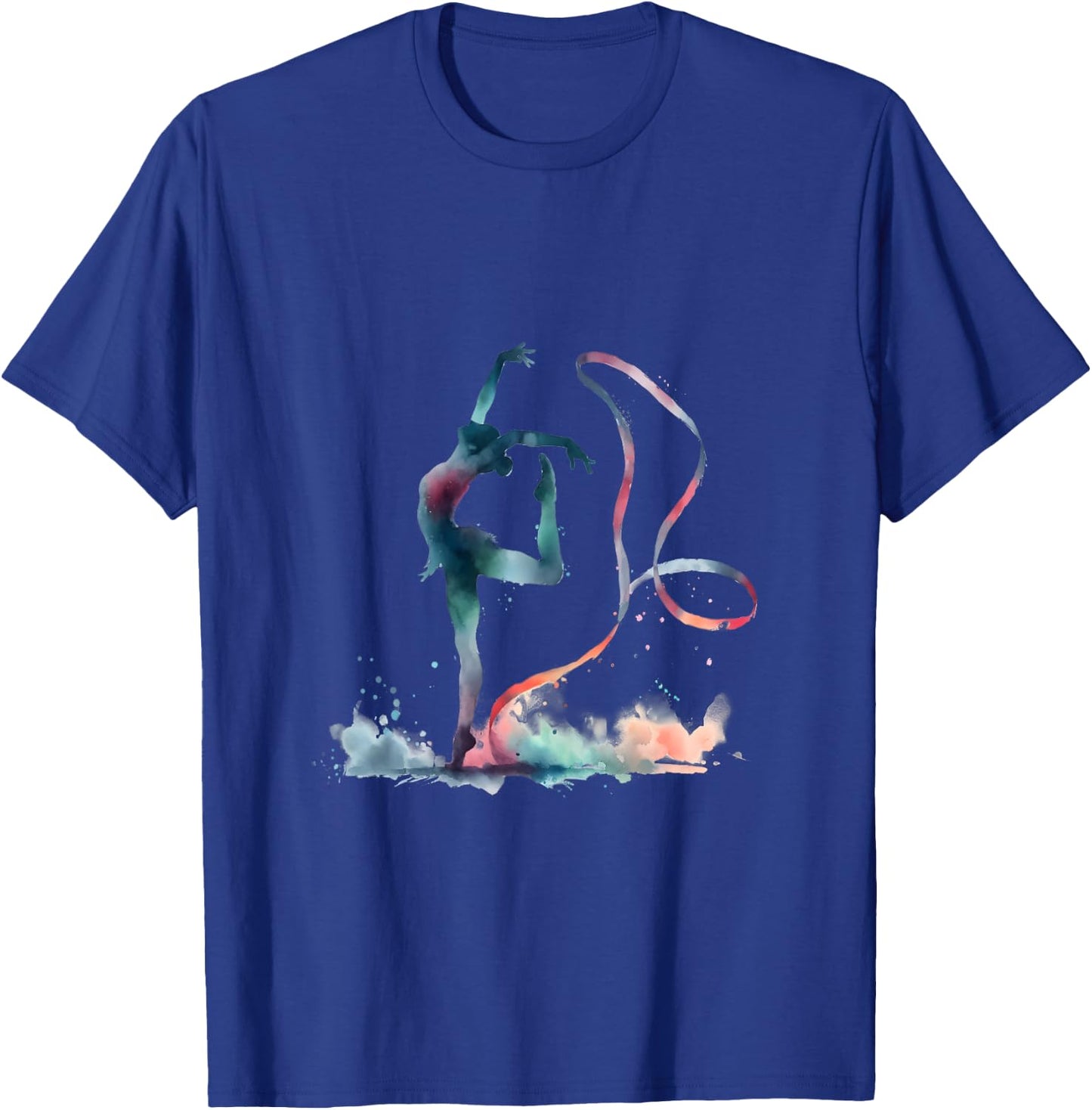 I Love Rhythmic Gymnastics Watercolor GRS Ribbon , white, Female X-Small T-Shirt - T-Shirt | Royal