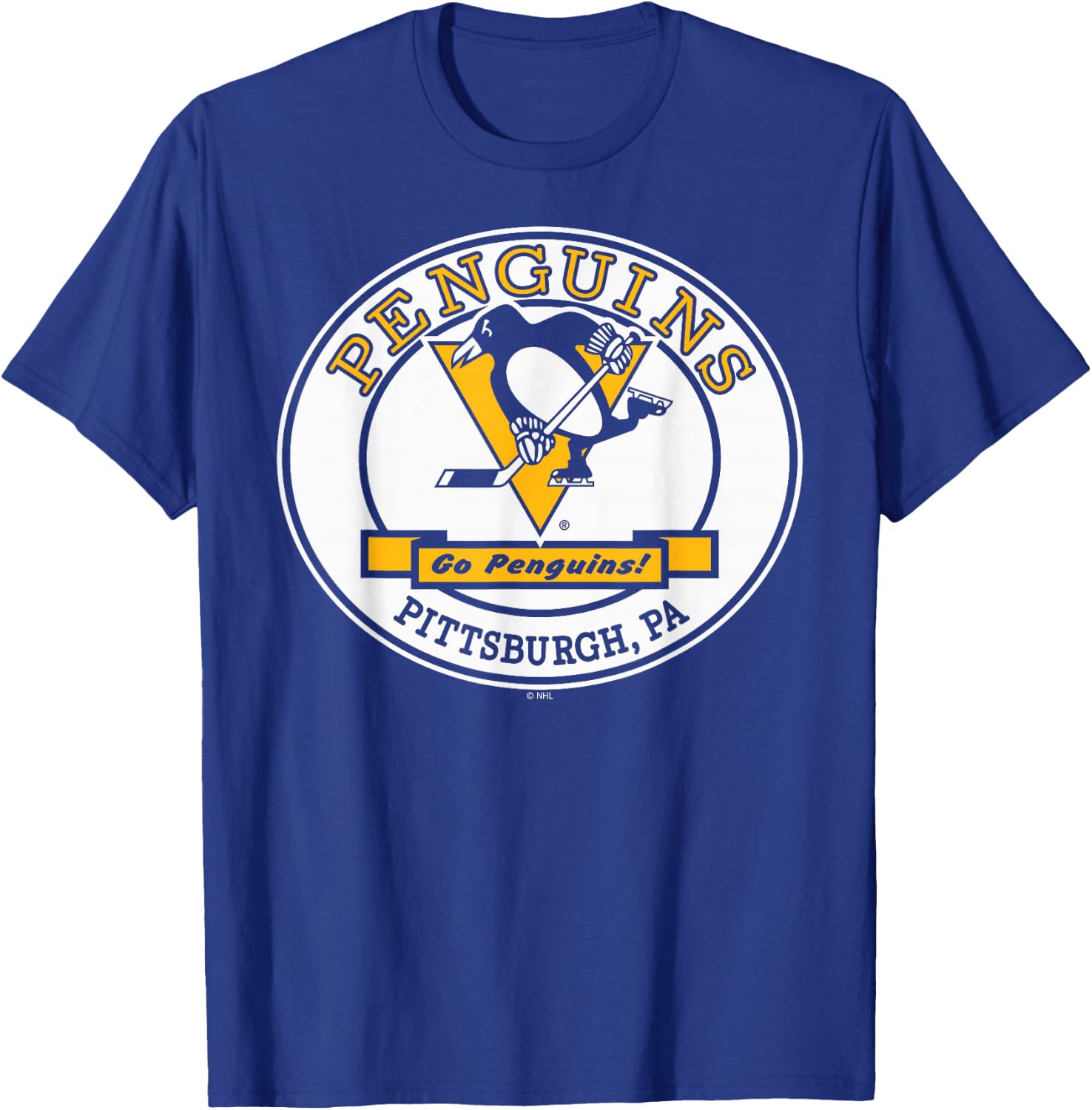 Pittsburgh Penguins Go Black Officially Licensed T-Shirt - T-Shirt | Royal