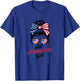 All American Girl Patriot USA Flag 4th July Women Kids Girls T-Shirt - T-Shirt | Royal