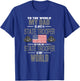 State Trooper My Dad The State Trooper Is My World T-Shirt - T-Shirt | Royal