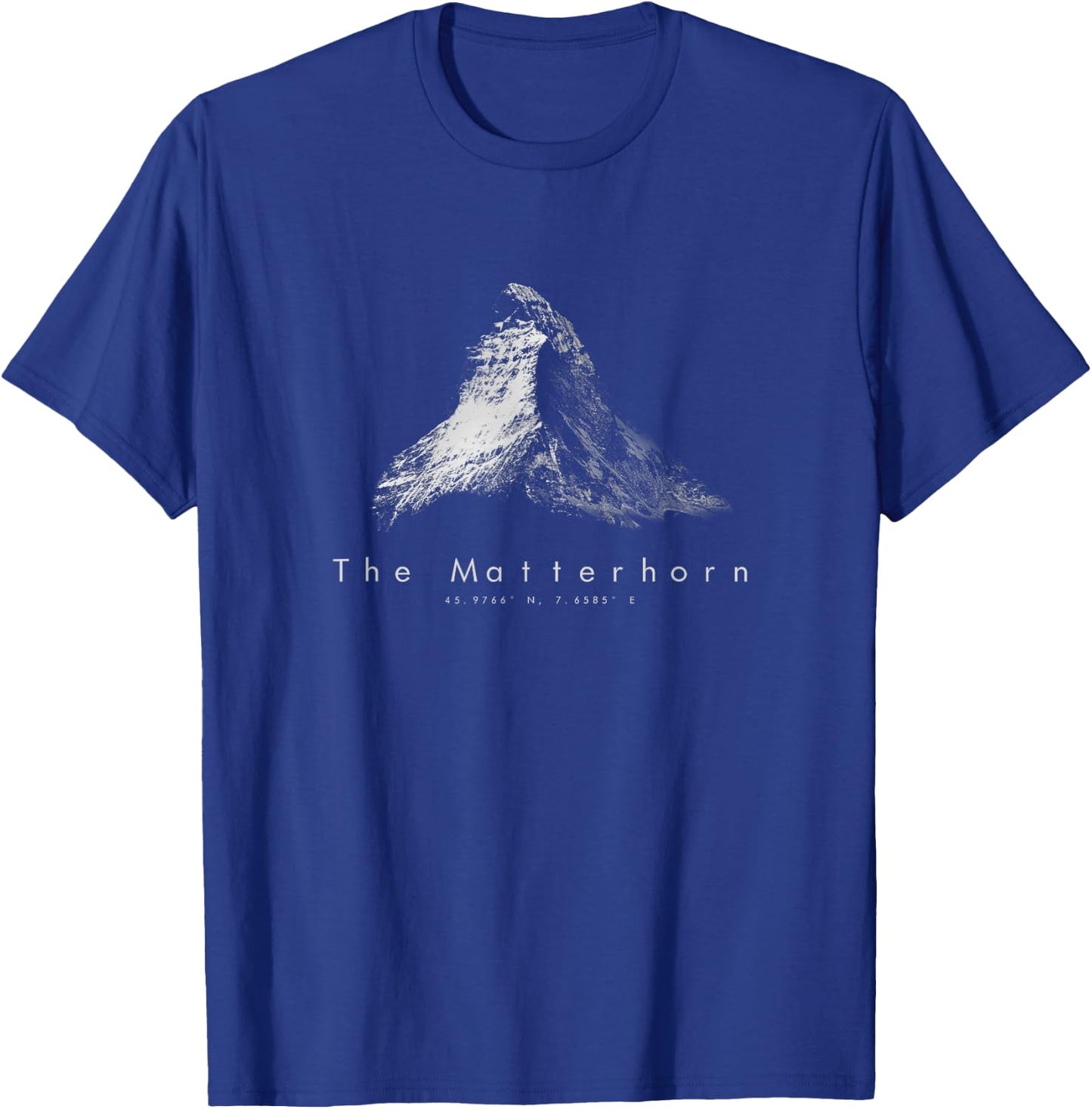 Minimalistisches Matterhorn T-Shirt - T-Shirt | Royal