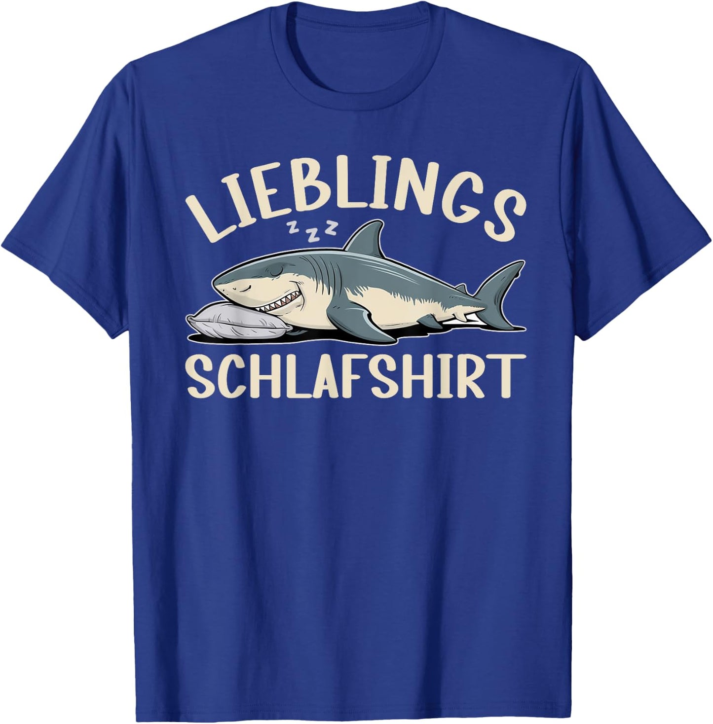Offizielles Schlafshirt Lustiger Hai Pyjama Schlafanzug T-Shirt - T-Shirt | Royal