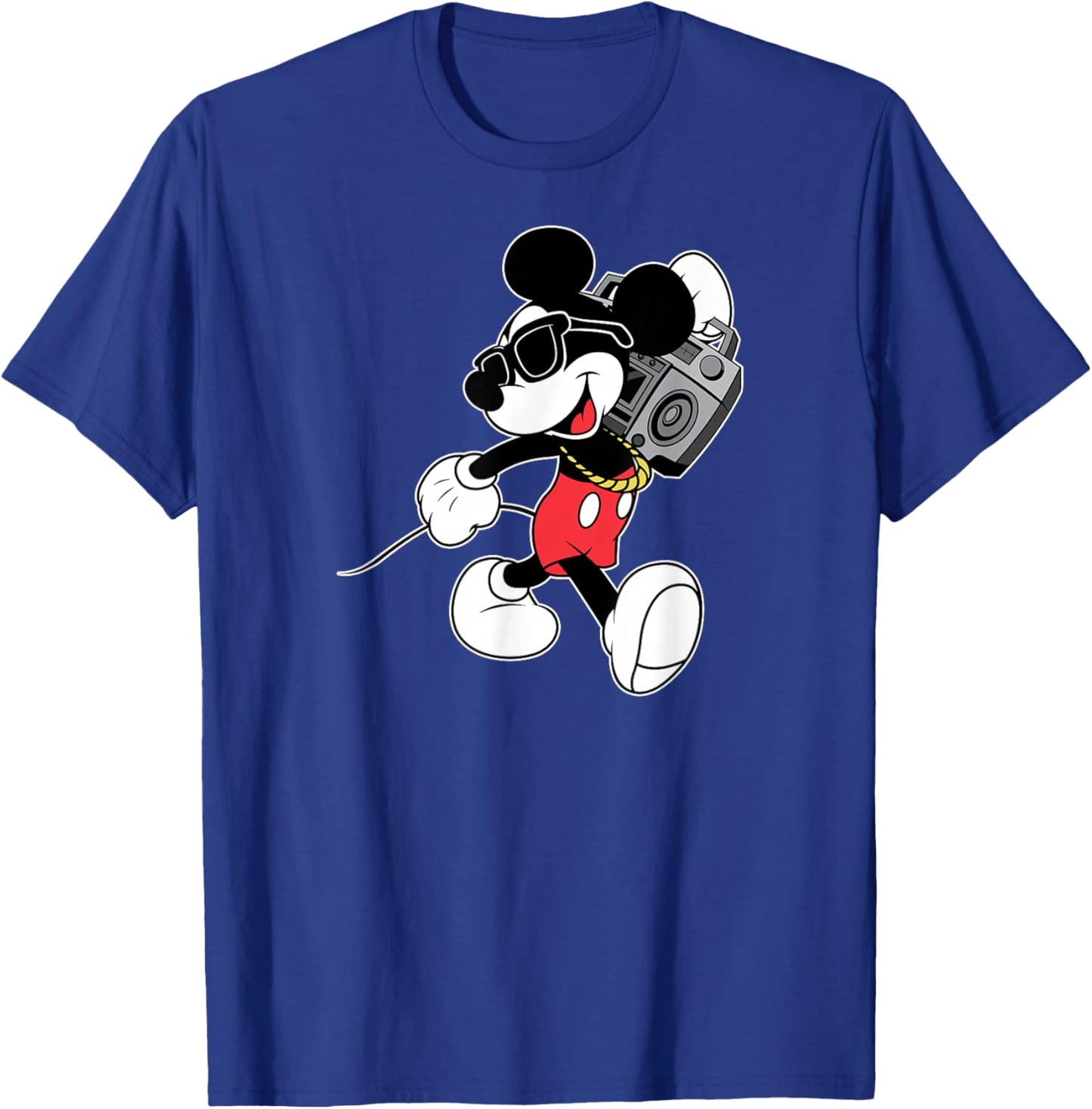 Disney - Mickey Mouse Boombox T-Shirt - T-Shirt | Royal