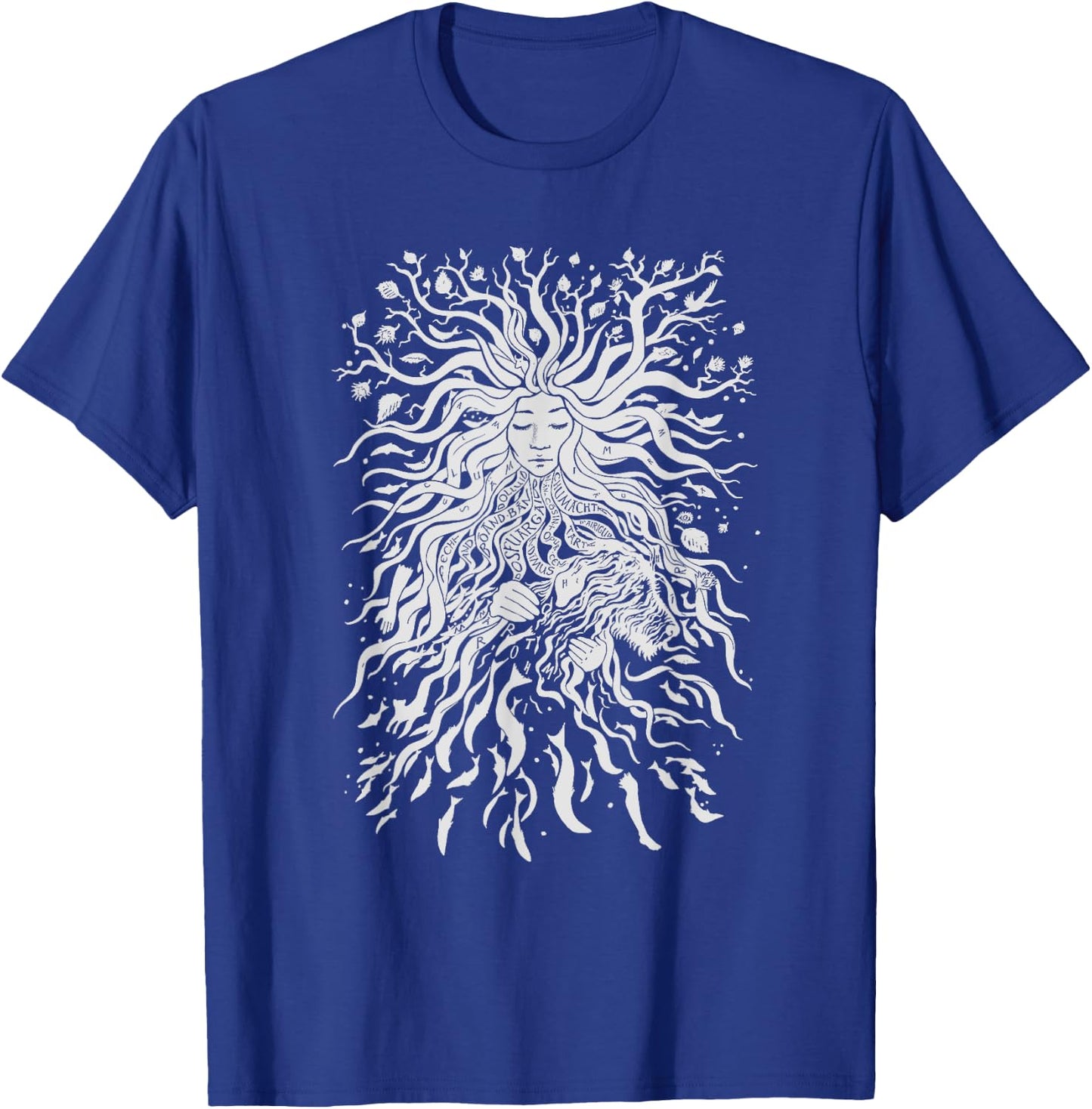Rebel Goddess t-léine Irish River Boyne Goddess Bóinn T-Shirt - T-Shirt | Royal