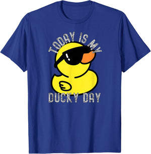 Today Is My Ducky Day Rubber Duck Apparel T-Shirt - T-Shirt | Royal