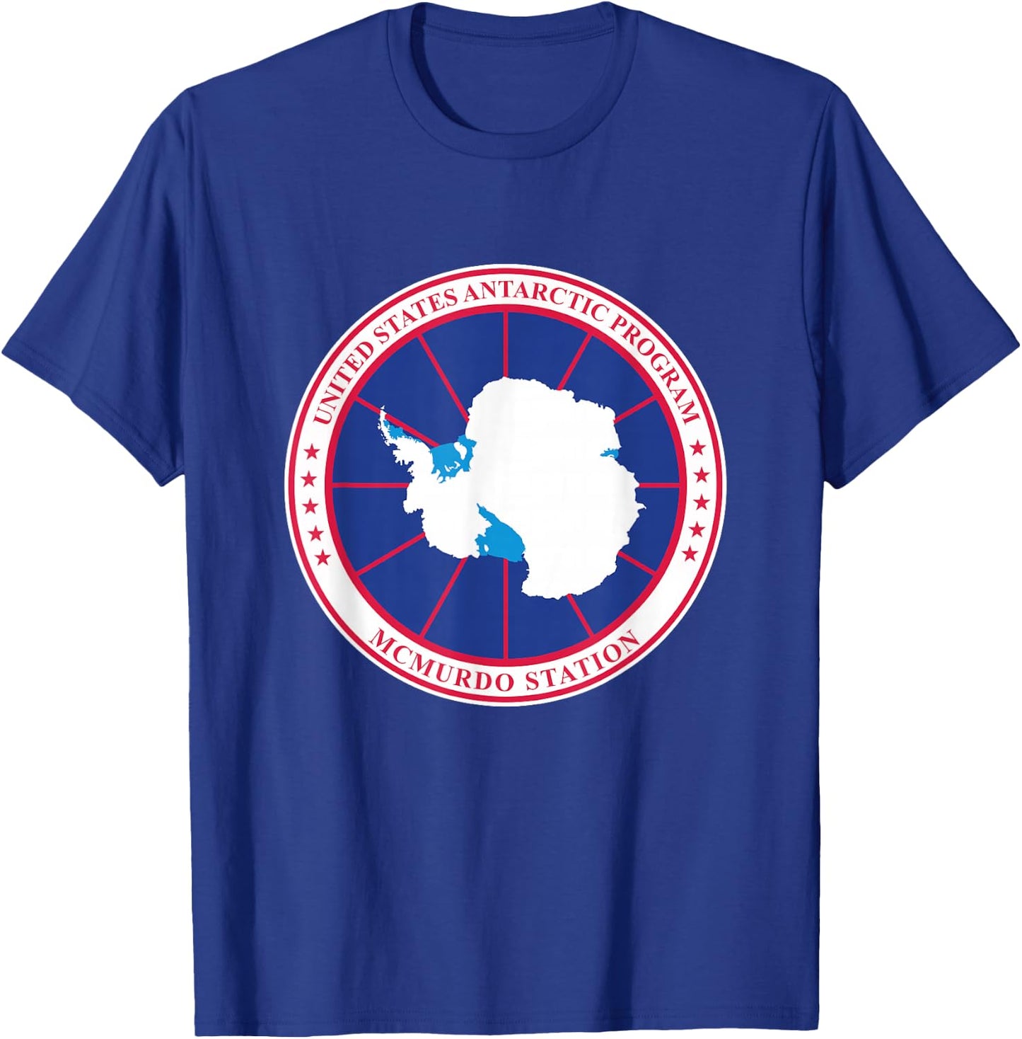 Arctic Circle Patch Men's Black Antarctica T-Shirt - T-Shirt | Royal
