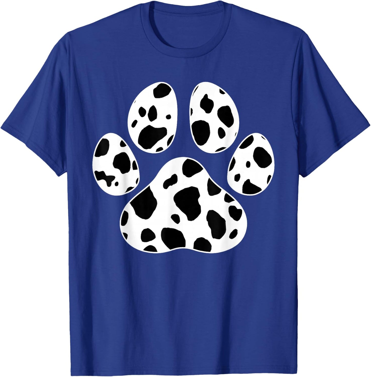 Cat Paw Print Cute Animal Cow Pattern Dog Lover Cow Print T-Shirt - T-Shirt | Royal