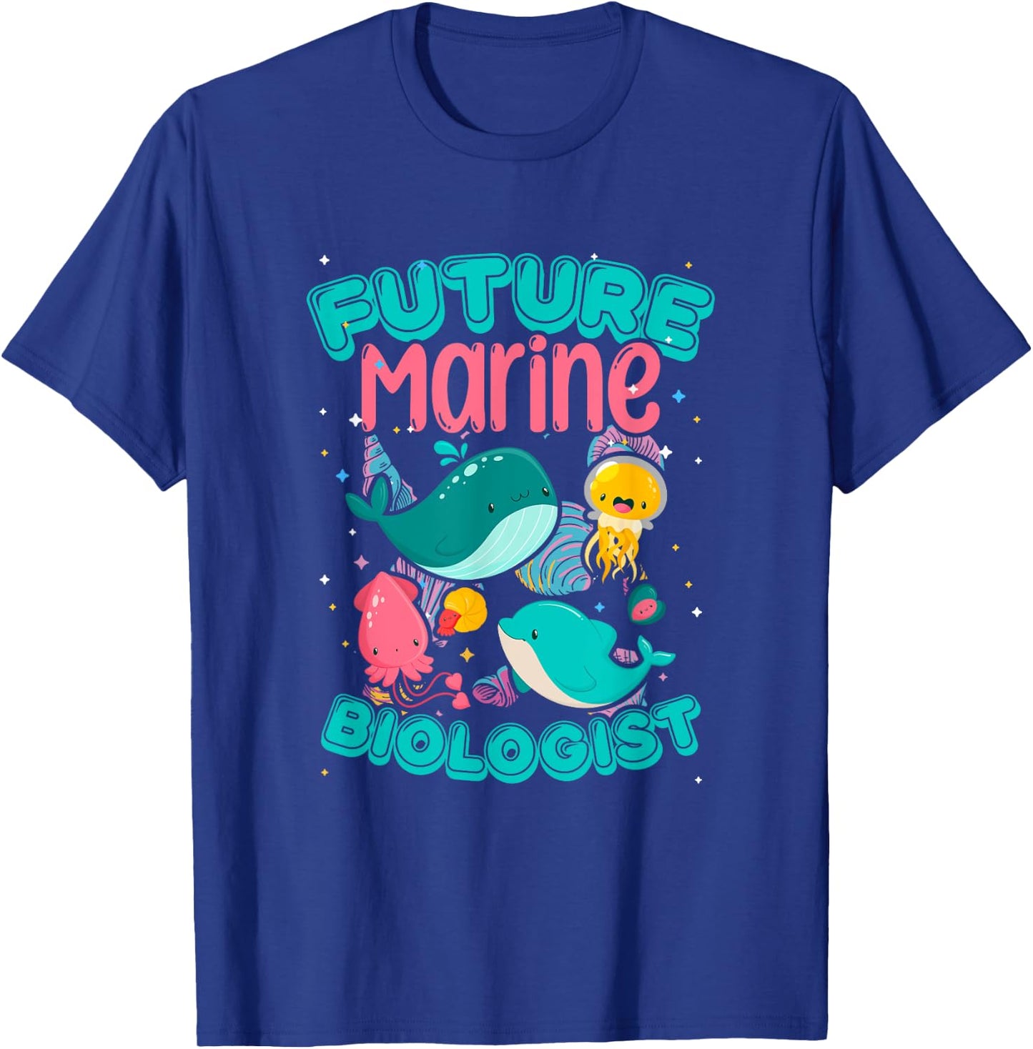 Future Marine Biologist Biology Ocean Animals Biologist T-Shirt - T-Shirt | Royal