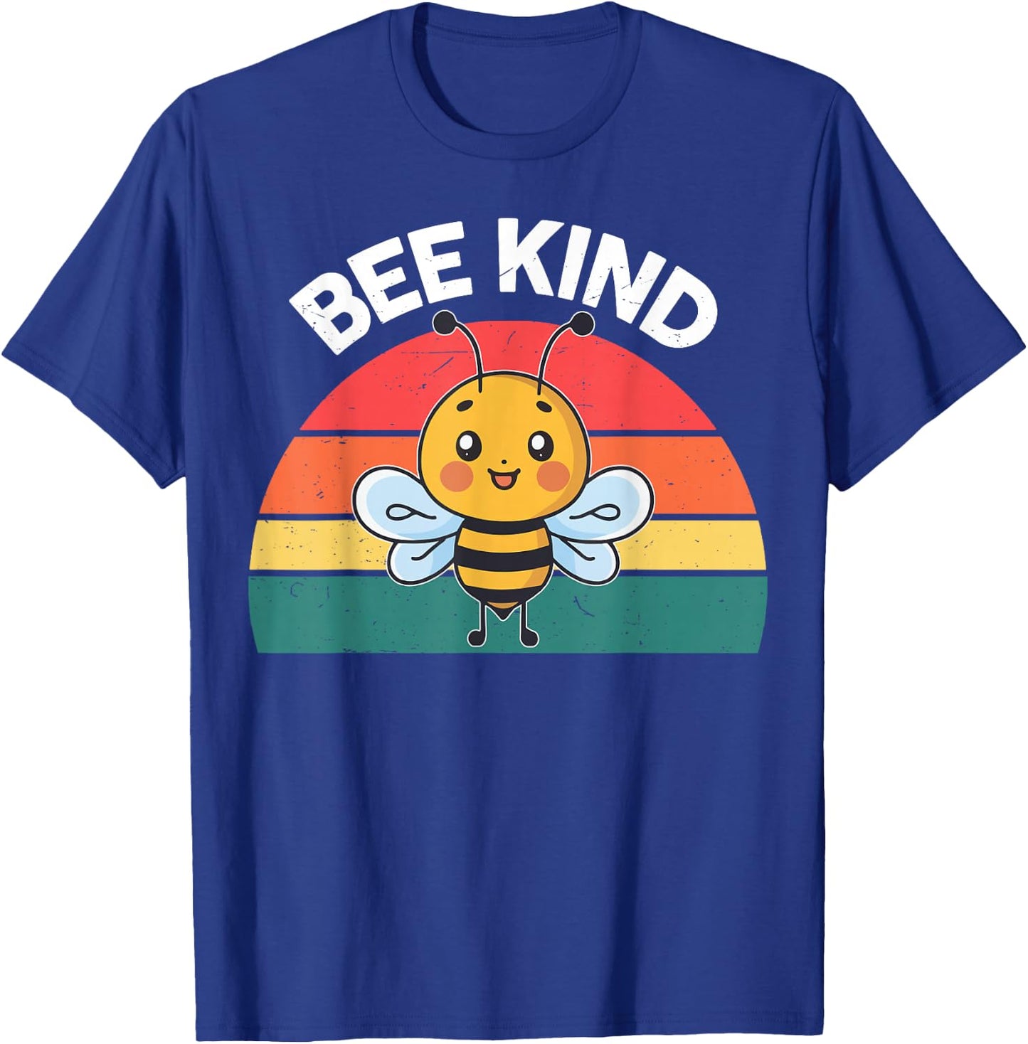 Cute Bee Kind Shirt Kids Boys Girls Women Youth Toddler Bee T-Shirt - T-Shirt | Royal