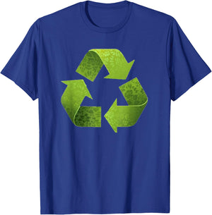 Vintage Green Recycle Symbol novelty Earth Day Recycling T-Shirt - T-Shirt | Royal