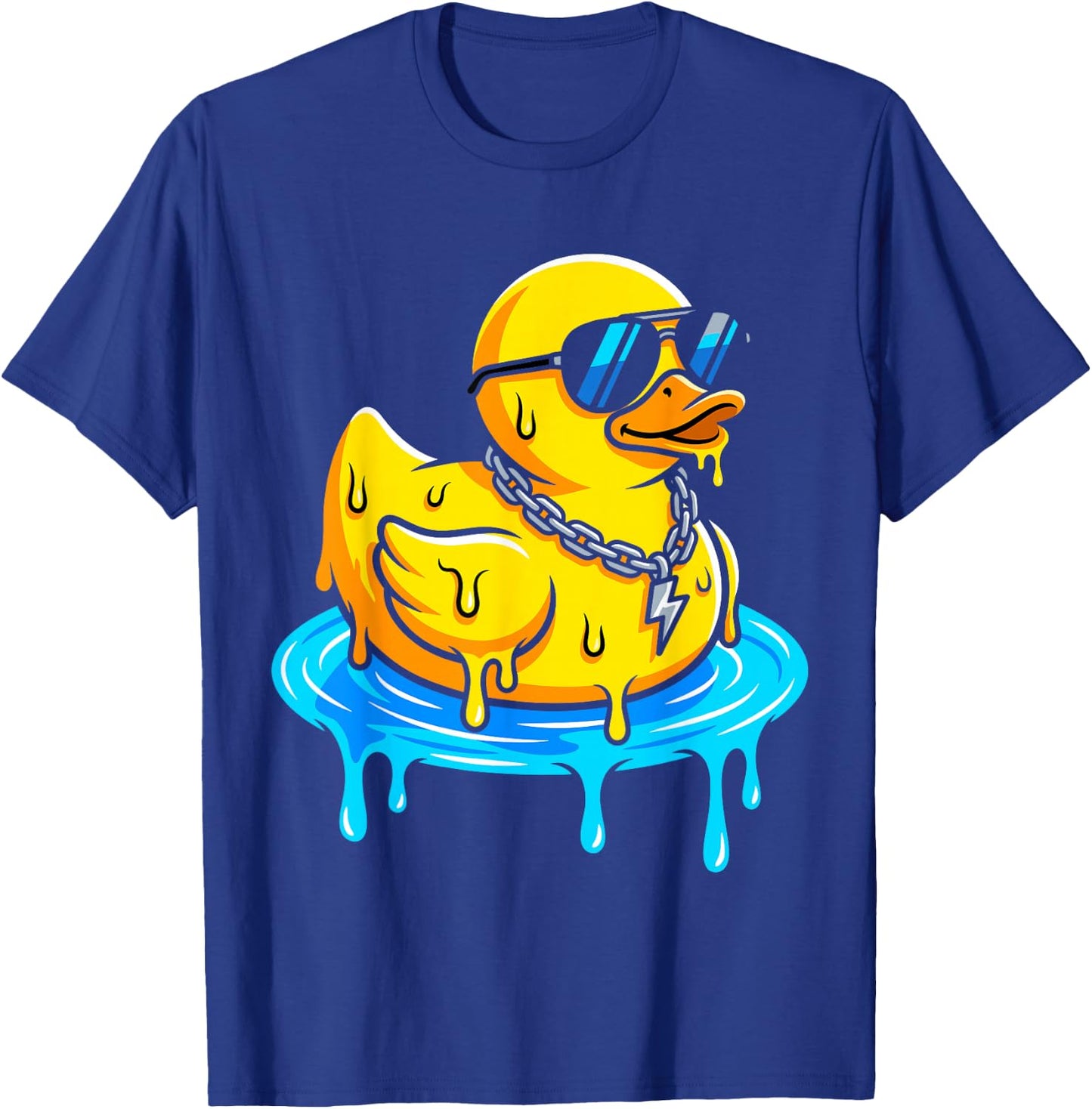 Drip Rubber Duck Streetwear Cool Duck T-Shirt - T-Shirt | Royal