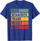 with German Text "Kehalten" ("Regelt The Saying In Retro Colours"), black T-Shirt - T-Shirt | Royal