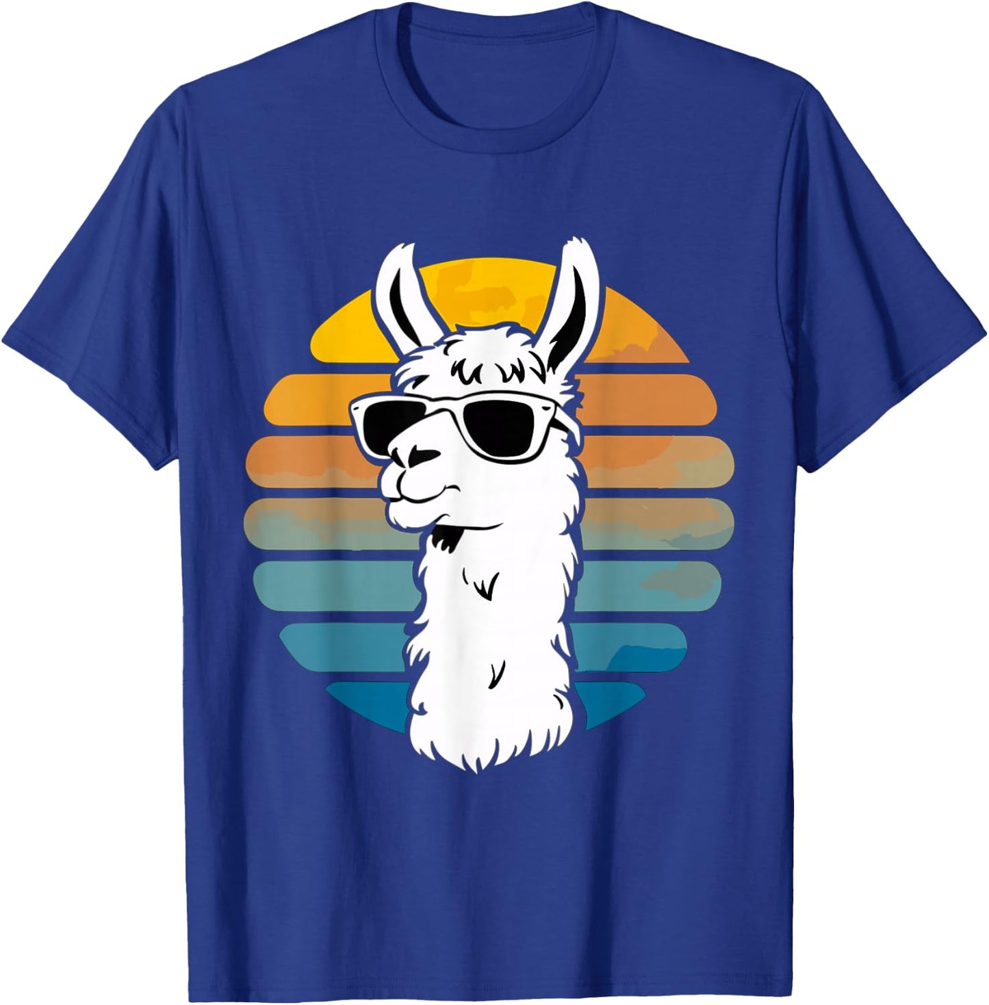 Funny Llama Sunglasses T-Shirt - T-Shirt | Royal