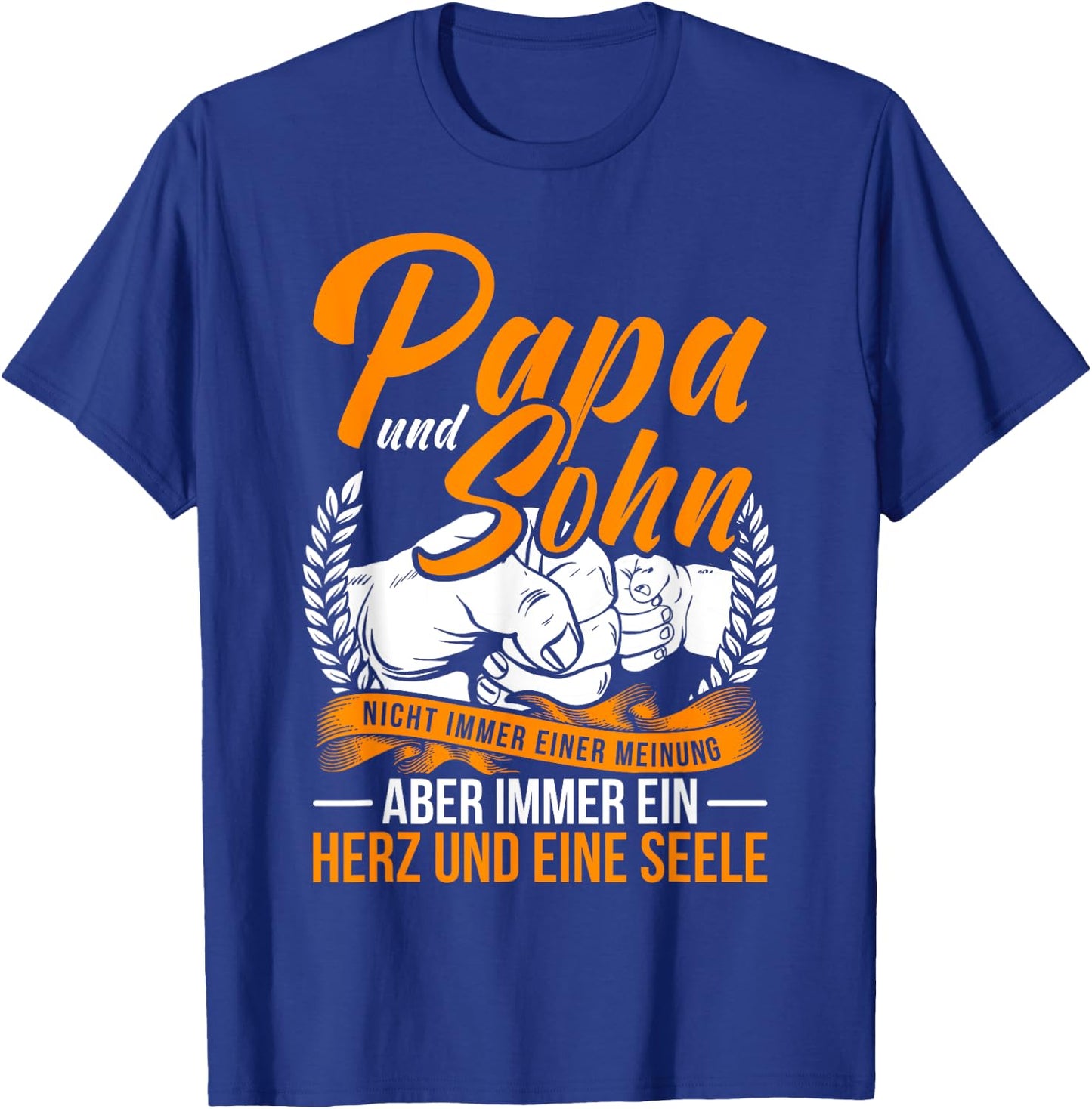Papa und Sohn Vater Sohn Partner Look Spruch Vatertag T-Shirt - T-Shirt | Royal