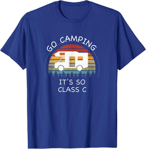 Funny Class C RV Camping T-Shirt - T-Shirt | Royal