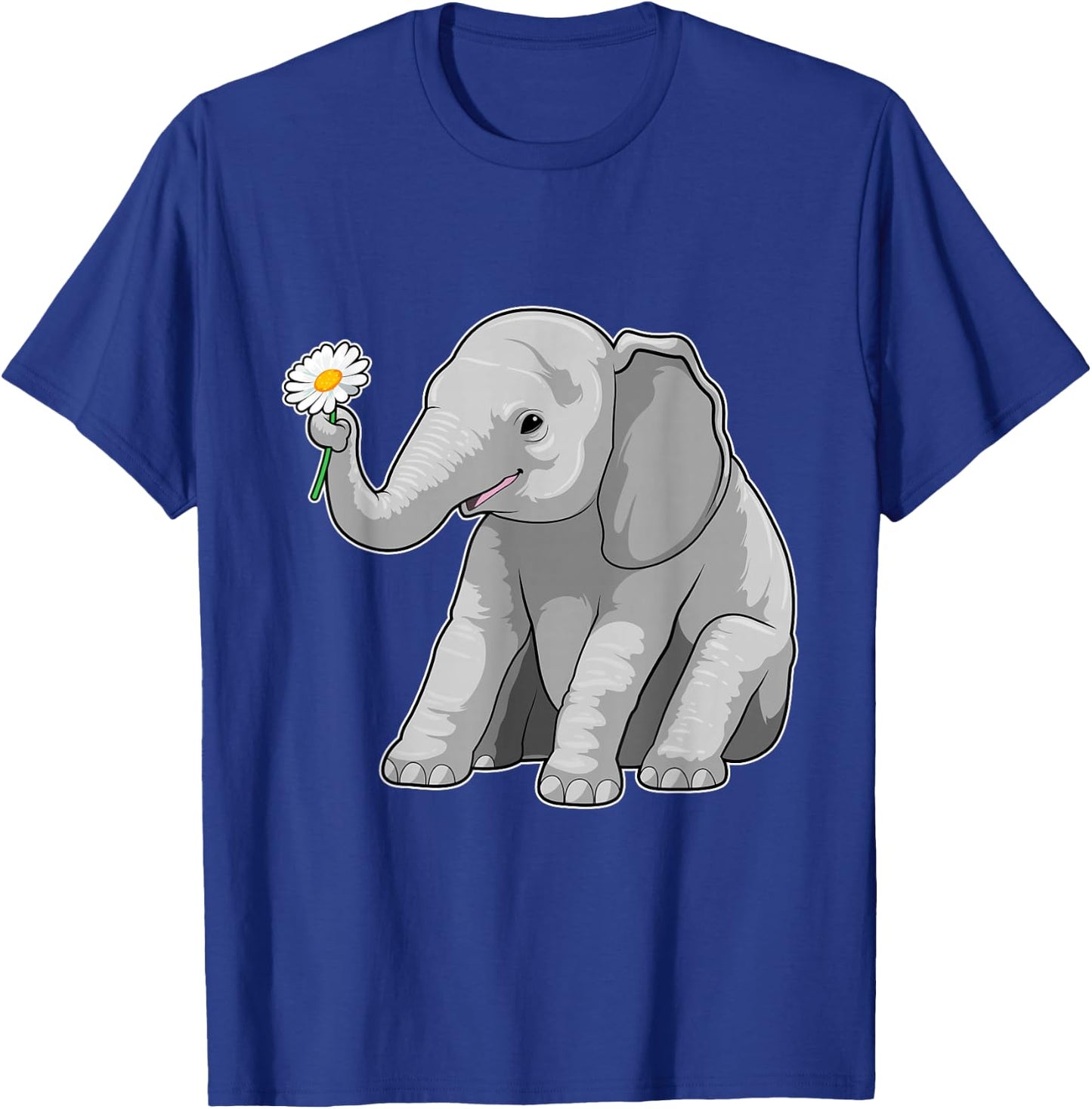 Elephant Daisy T-Shirt - T-Shirt | Royal