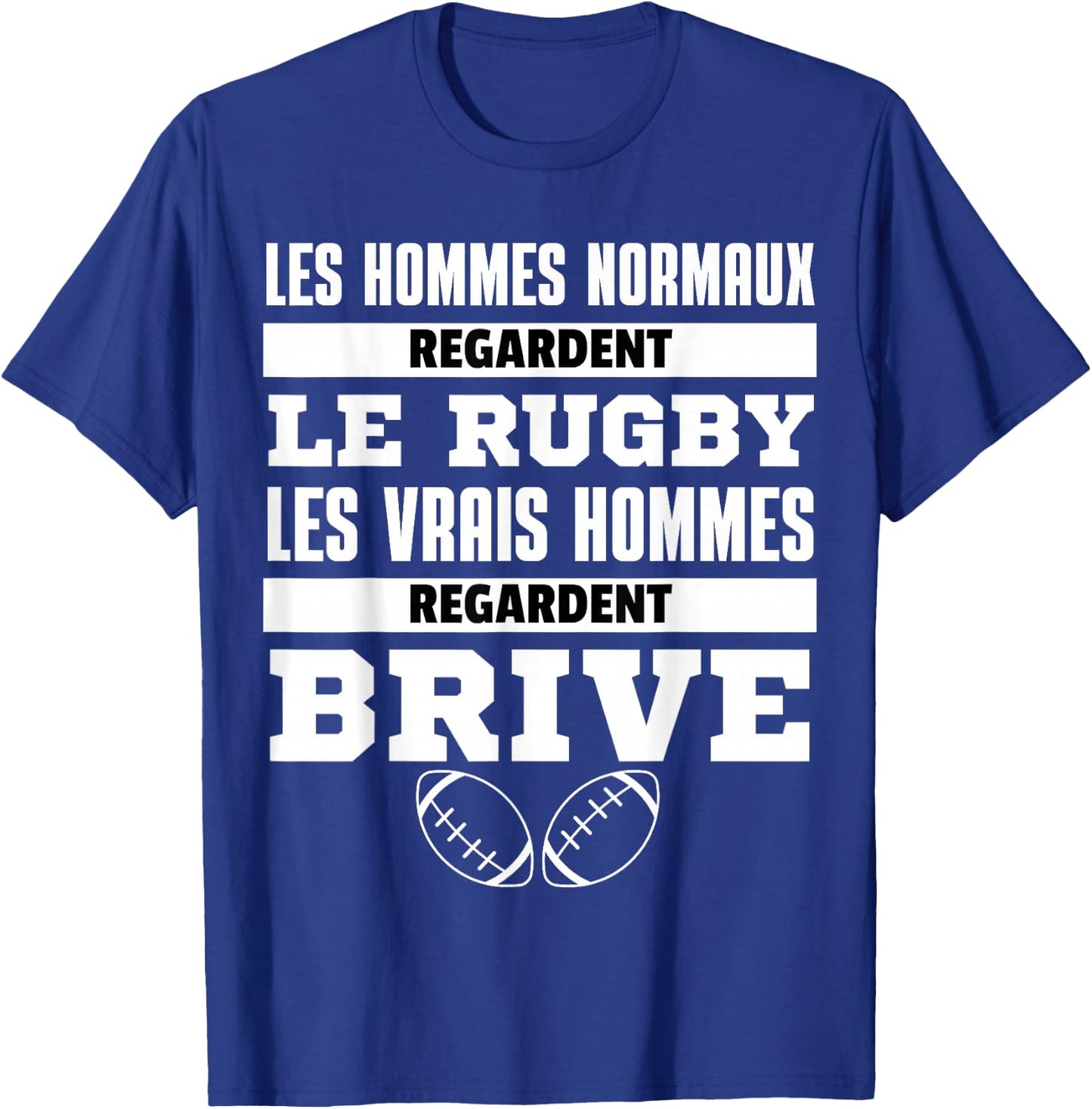 Supporter Rugby Brive Gift Humour T-Shirt - T-Shirt | Royal