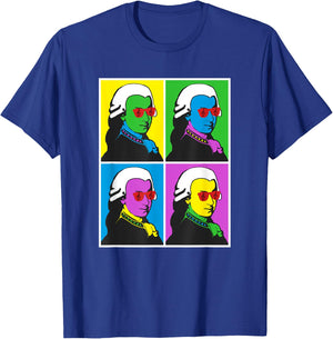 Wolfgang Amadeus Mozart Pop Art Poster Style T-Shirt - T-Shirt | Royal