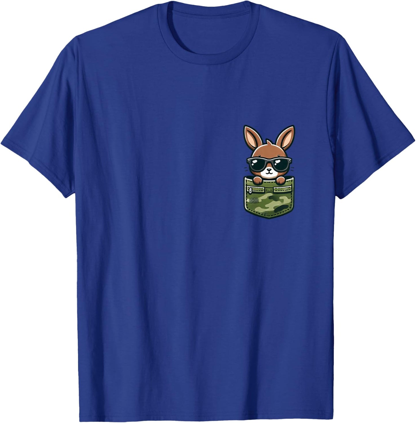 Easter Bunny Rabbit Sunglasses Pocket Boys Kids T-Shirt - T-Shirt | Royal