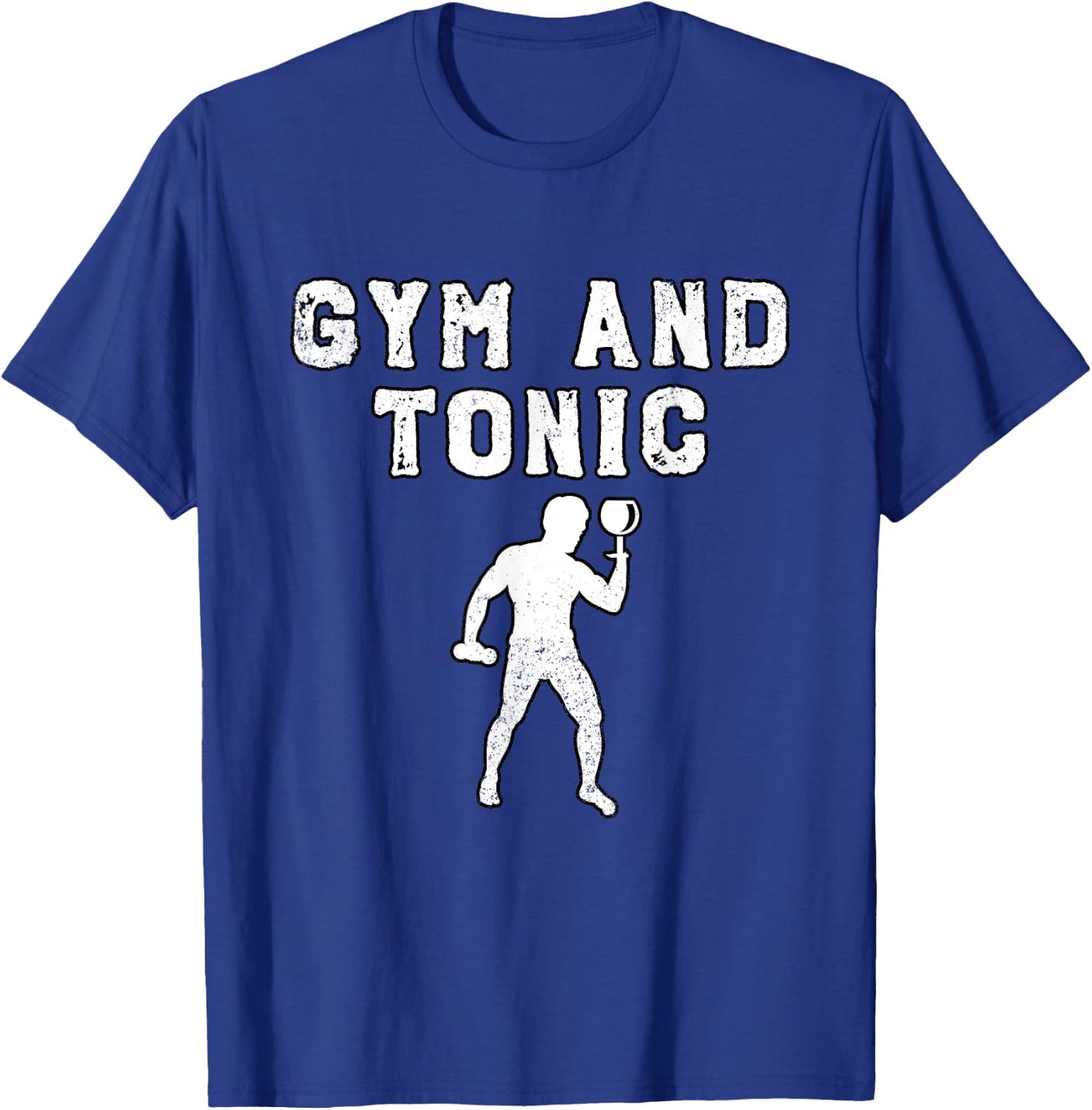 Humorous Gym and Tonic Drinks Fitness T-Shirt - T-Shirt | Royal