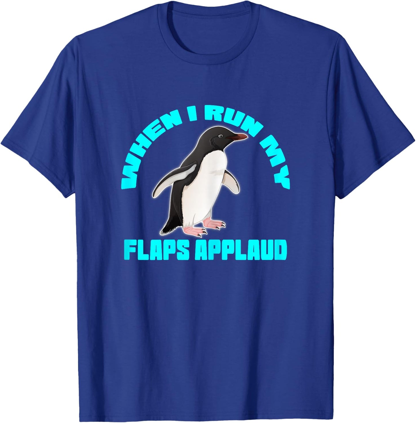 Penguin flaps applaud inappropriate embarrassing roulette T-Shirt - T-Shirt | Royal