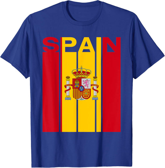 Spain Flag T-Shirt - T-Shirt | Royal