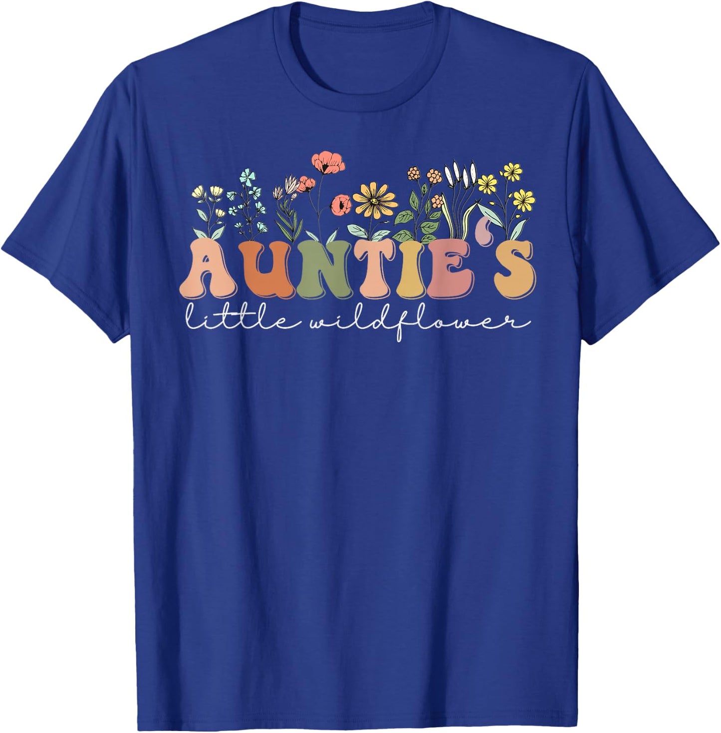 Wildflowers Auntie's Little Wildflower Best Friend Auntie T-Shirt - T-Shirt | Royal