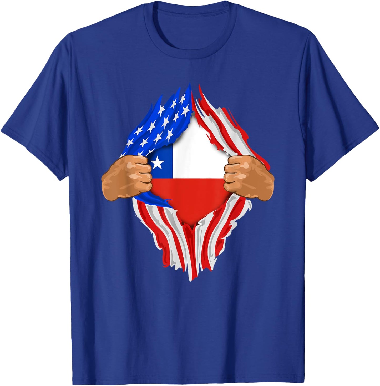 Chilean Blood Inside Me | Chile Flag Gift T-Shirt - T-Shirt | Royal