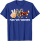 Peace Love Hereford Cow Lover Hereford Cow Girl T-Shirt - T-Shirt | Royal