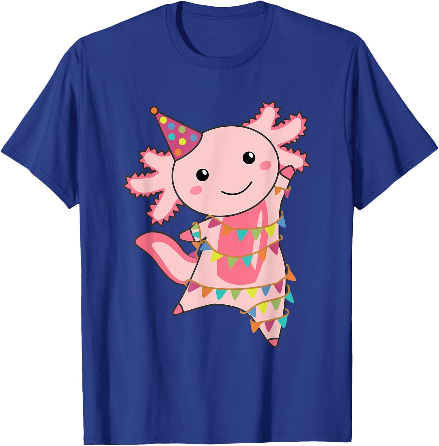 Axolotl Birthday for Children a Birthday Axolotl T-Shirt - T-Shirt | Royal