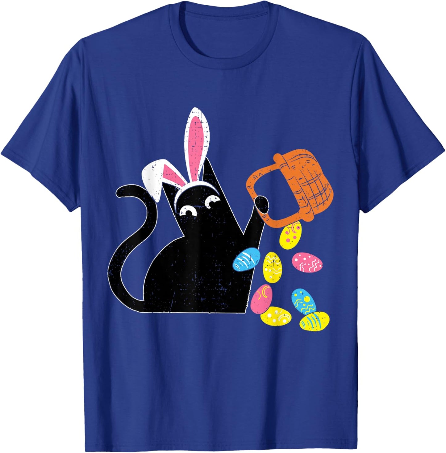 Cat Easter Bunny Easter Rabbit T-Shirt - T-Shirt | Royal