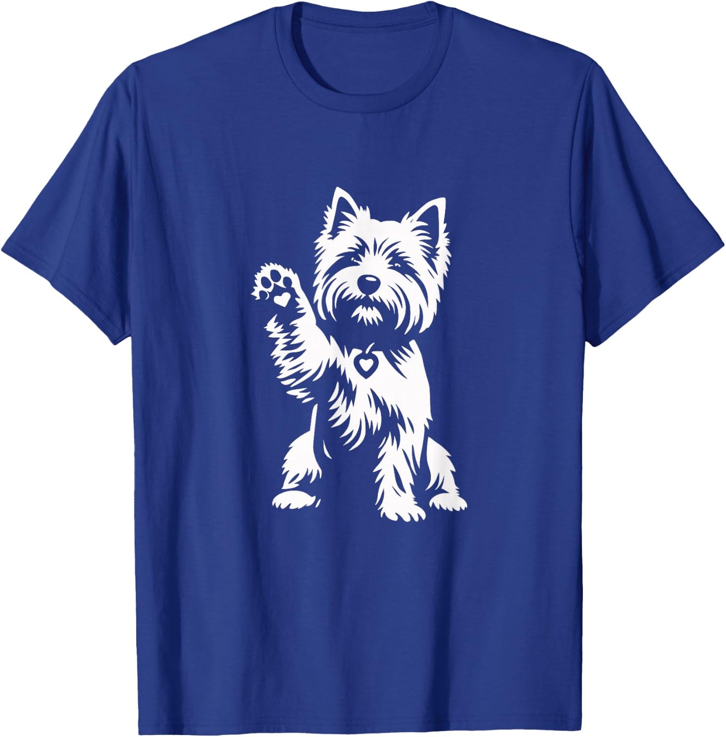 Cute Cairn Terrier Heart Dog Graphic Design T-Shirt - T-Shirt | Royal