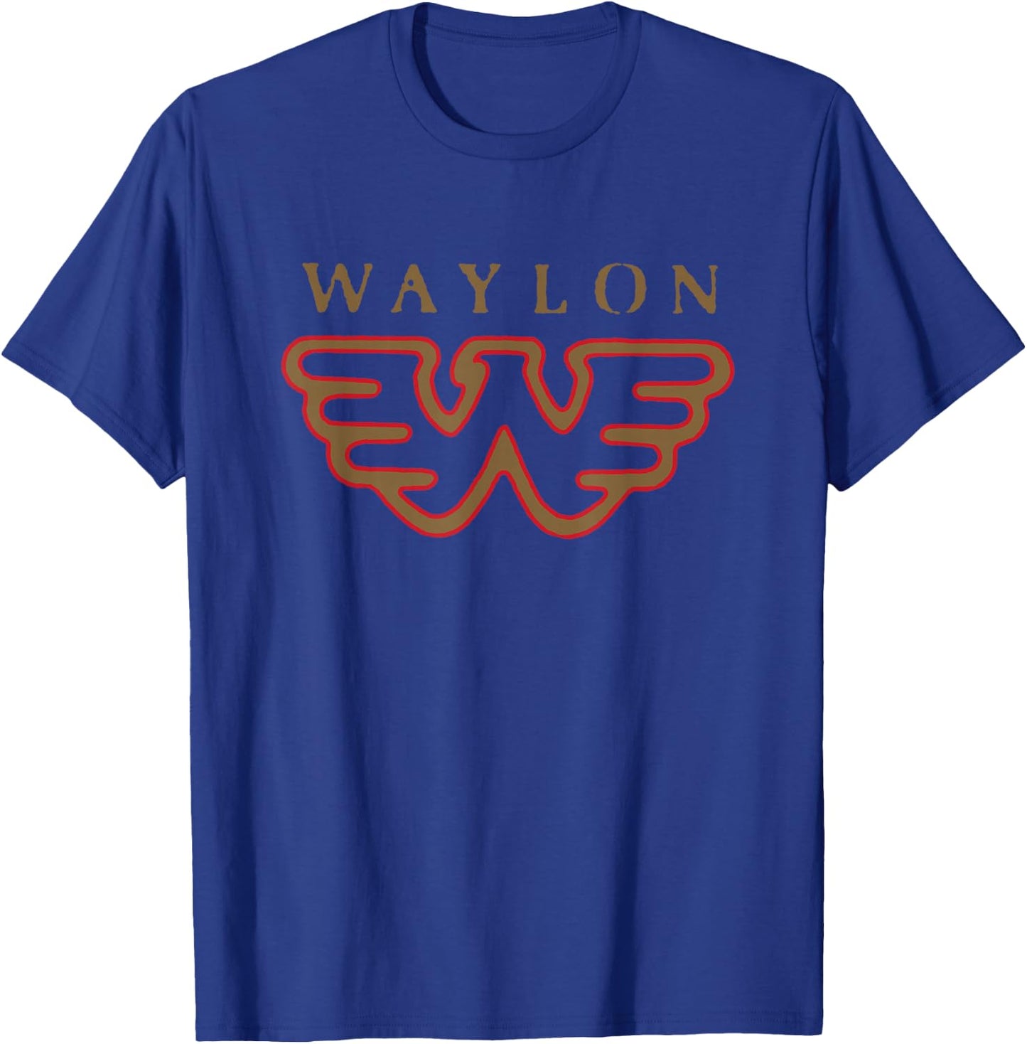 Waylon Jennings – Offizielles Merchandise – Flying W Logo T-Shirt - T-Shirt | Royal