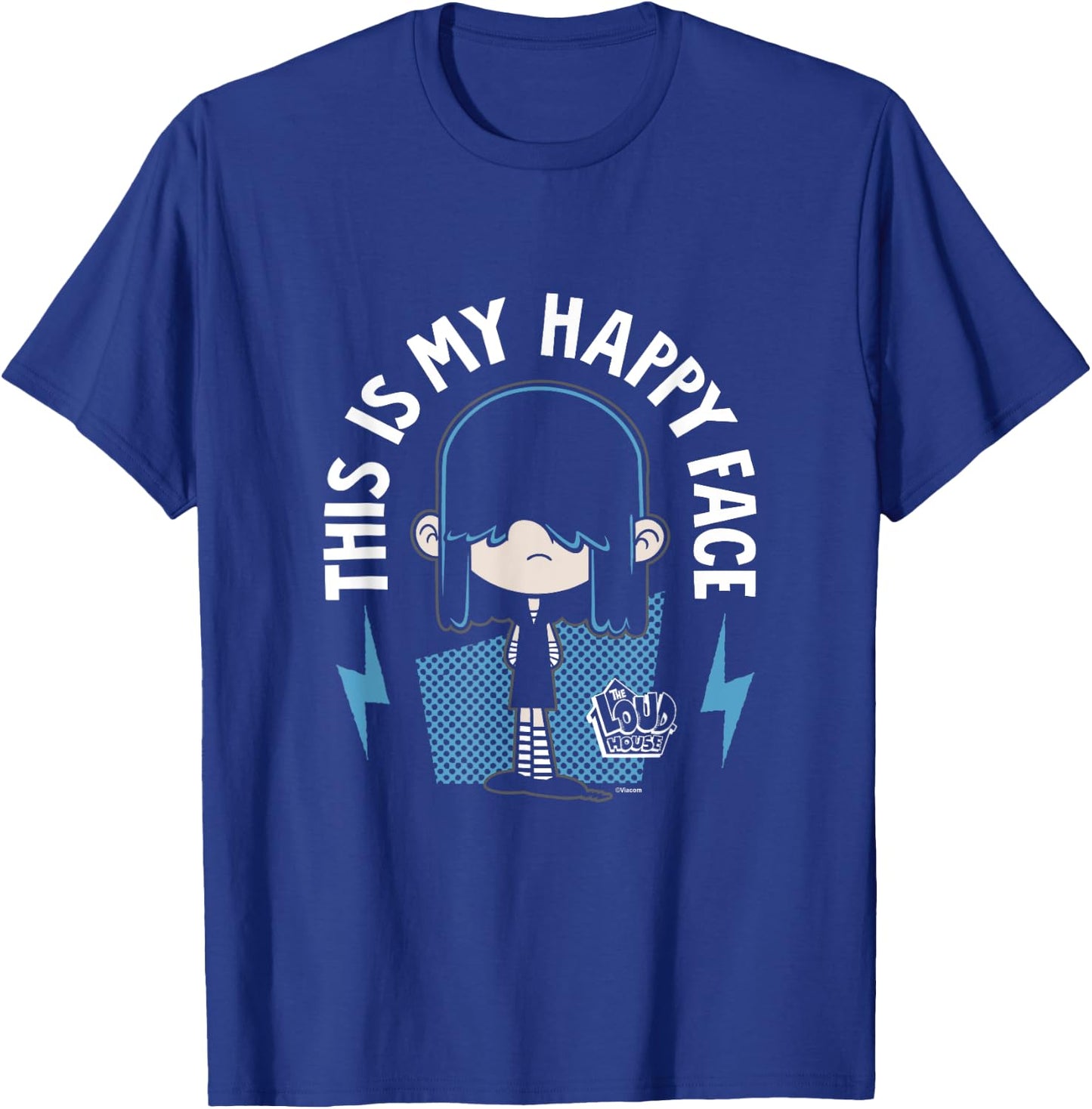 The Loud House This Is My Happy Face Lucy Loud Shot T-Shirt - T-Shirt | Royal